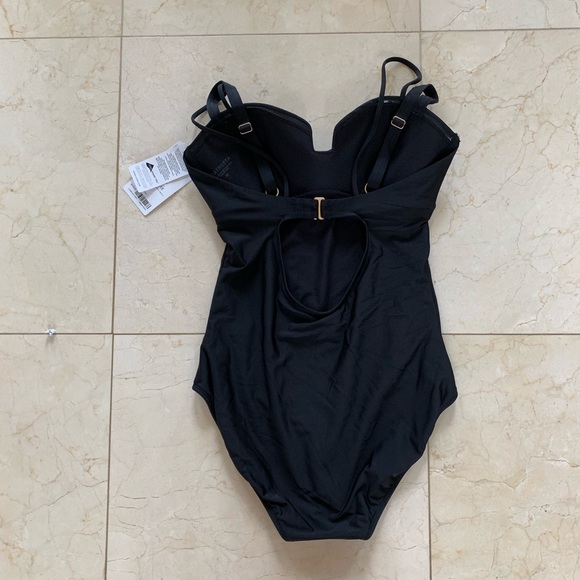 Athleta NWT $118 Aqualuxe Molde Black Bathing Suit - Picture 4 of 4